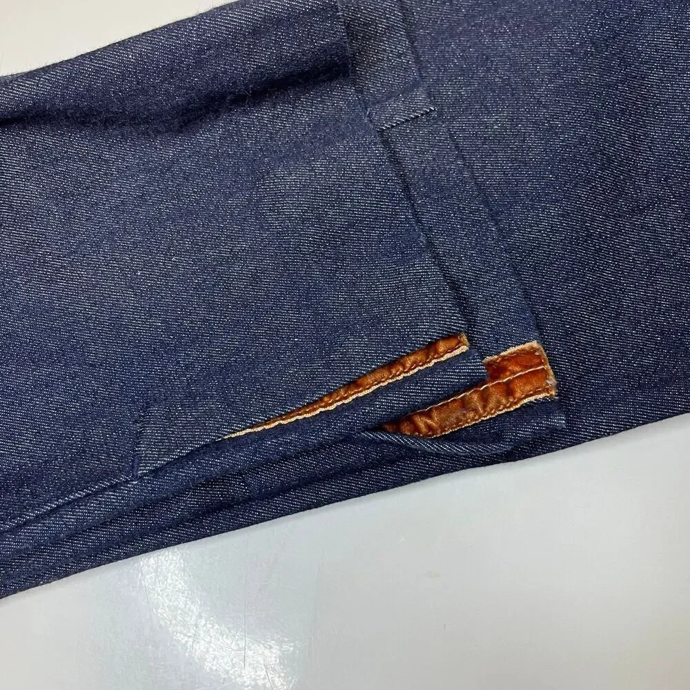 Anthropologie The Essential Slim Denim Trousers Dark Navy size 6